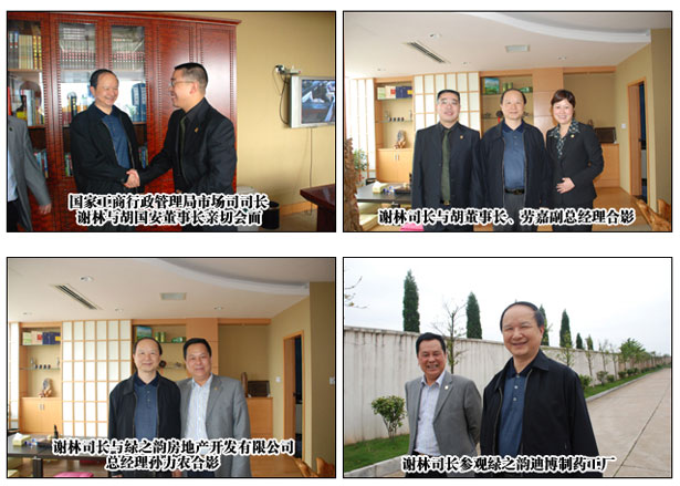 国家工商行政管理总局市场司司长谢林莅临江南体育在线(中国)官方网站考察
