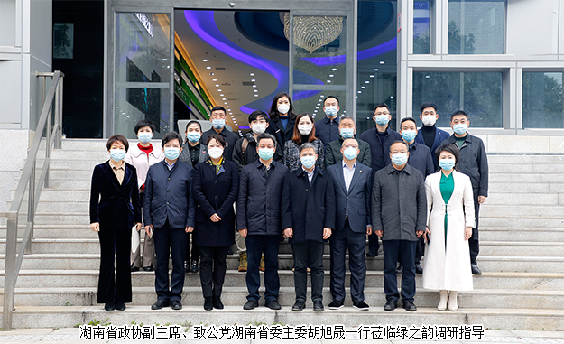 湖南省政协副主席胡旭晟一行莅临江南体育在线(中国)官方网站调研指导